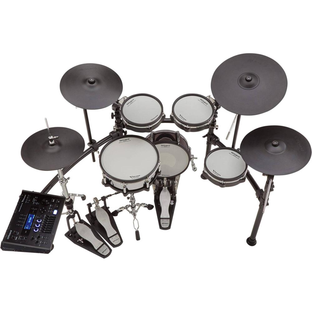 Roland TD-50K2 V-Drums Kit: Kit Compacto con Módulo de Sonido TD-50X, Modelado de Sonido Prismático