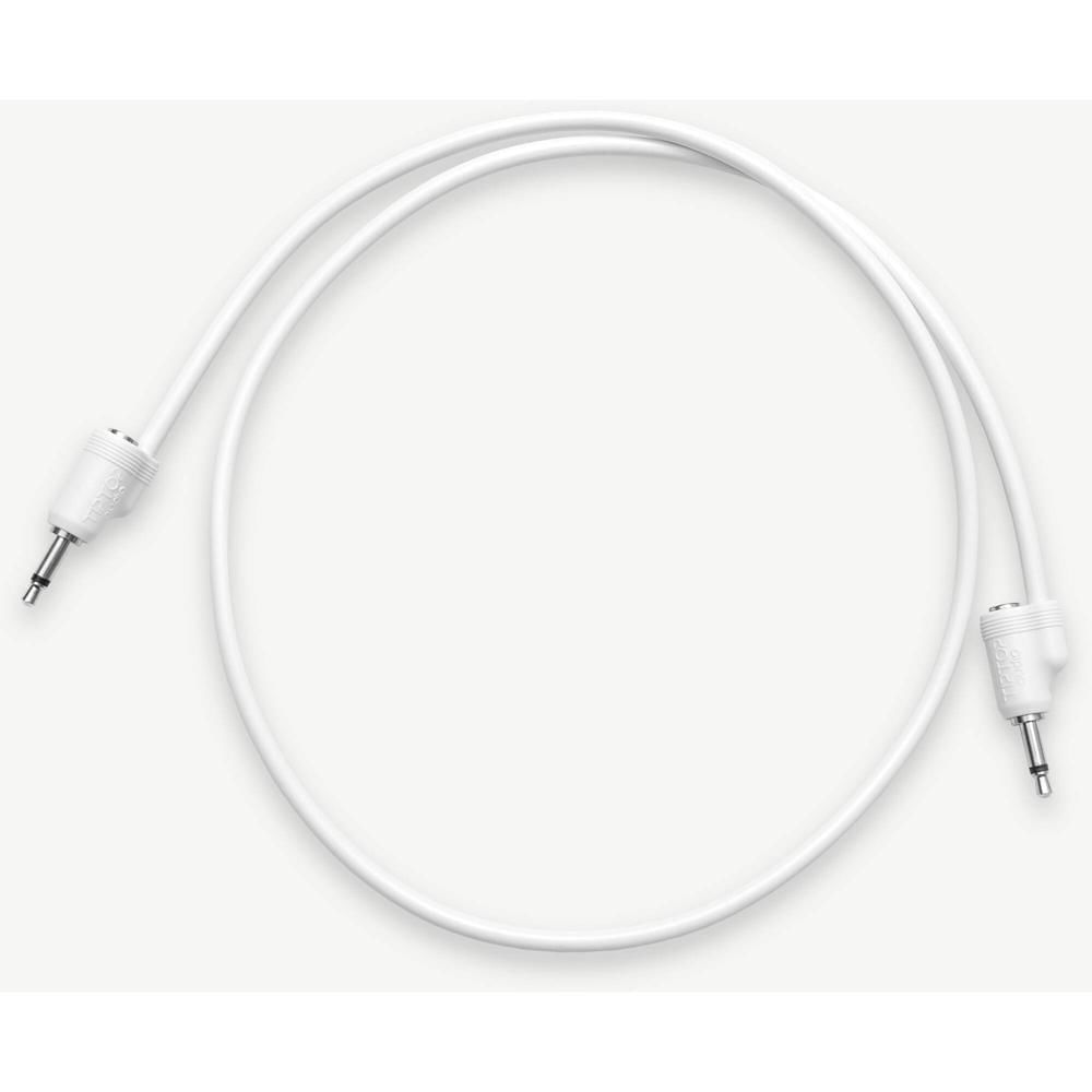 Cables de Parche TipTop Audio Apilables Blindados de 3.5mm para Eurorack (Blanco, 29.5"", Paquete de