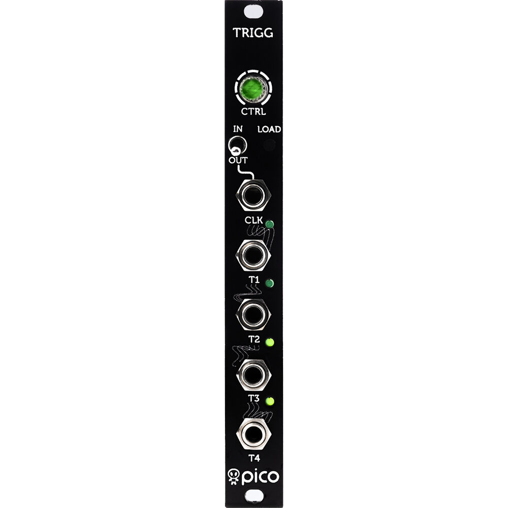 Módulo Eurorack Erica Synths Pico Trigger (3 HP) - Reloj Interno/Externo, Salida de Reloj, Patrones