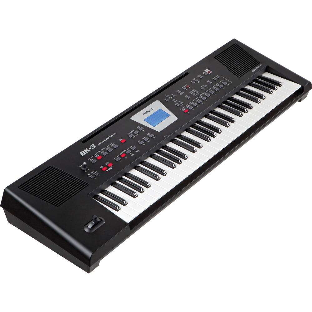 Teclado de Acompañamiento Roland BK-3 de 61 Teclas (Negro) - Ideal para Principiantes, 851 Sonidos,
