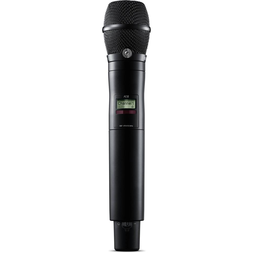 Shure AD2/K11B Transmisor Inalámbrico de Mano Digital con Cápsula KSM11 (G57: 470 a 616 MHz, Negro)