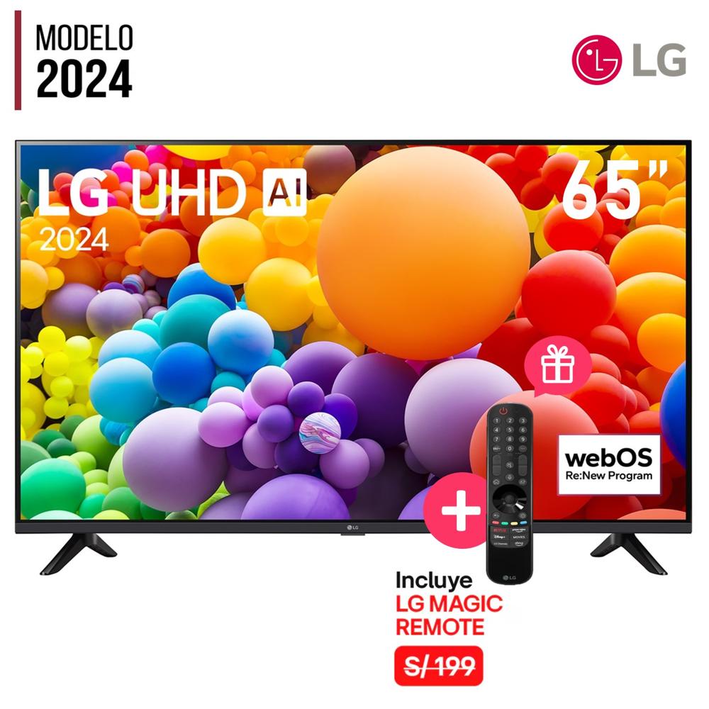 TELEVISOR SMART TV LG 65"" 65UT7300PSA PU. LED 4K UHD CON THINQ AI L CONTROL MAGIC
