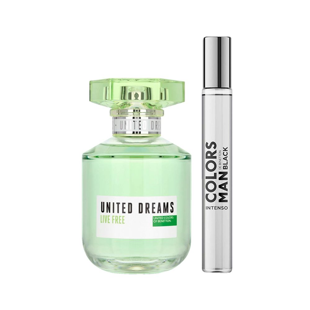 Perfume Live Free Benetton Mujer Edt 50 Ml Travel Spray Edp 10Ml