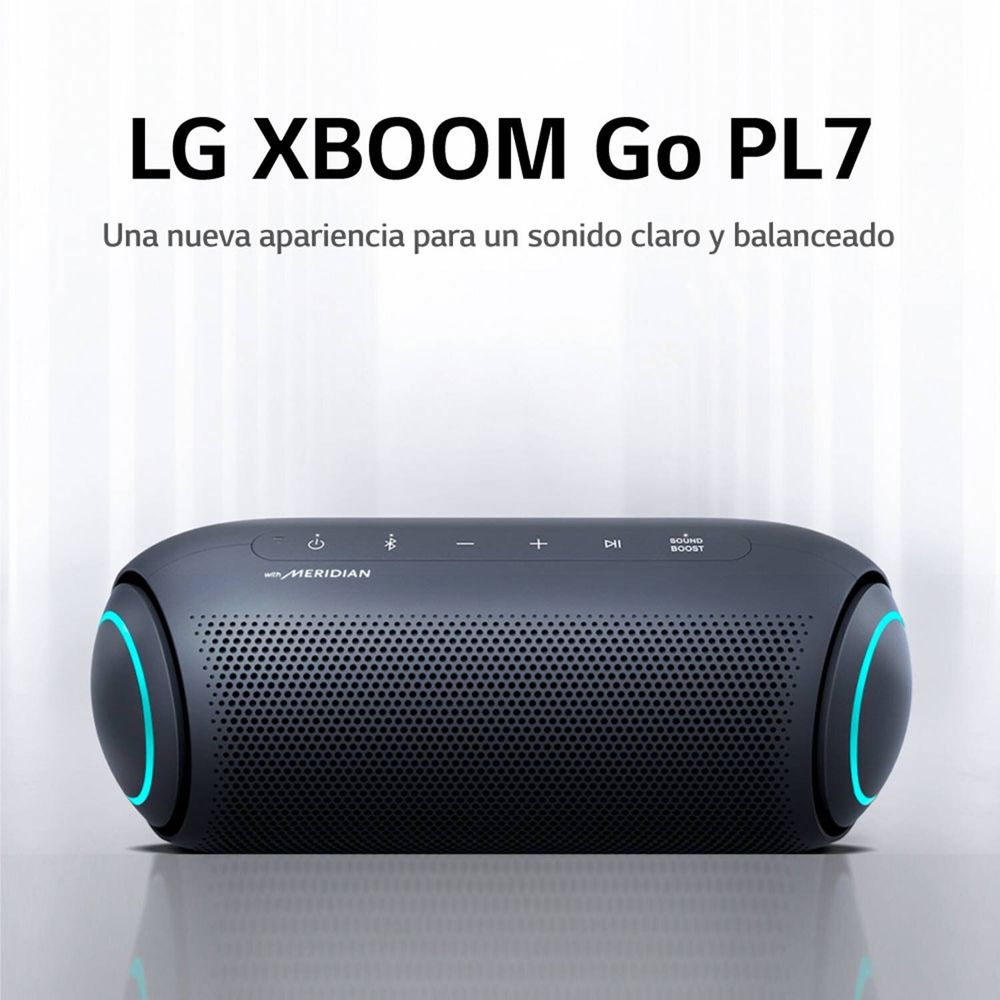 Parlante Bluetooth Portátil LG XBOOM Pl7 Go Black
