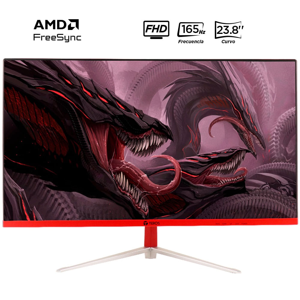 Monitor Teros Curvo Gaming TE- 2471G, 23.8"" FHD VA, 165 Hz, 2 ms, HDMI