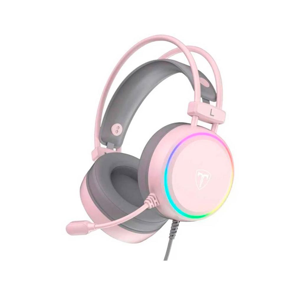 Audifonos Gamer T-Dagger Sona T-Rgh304P Pink