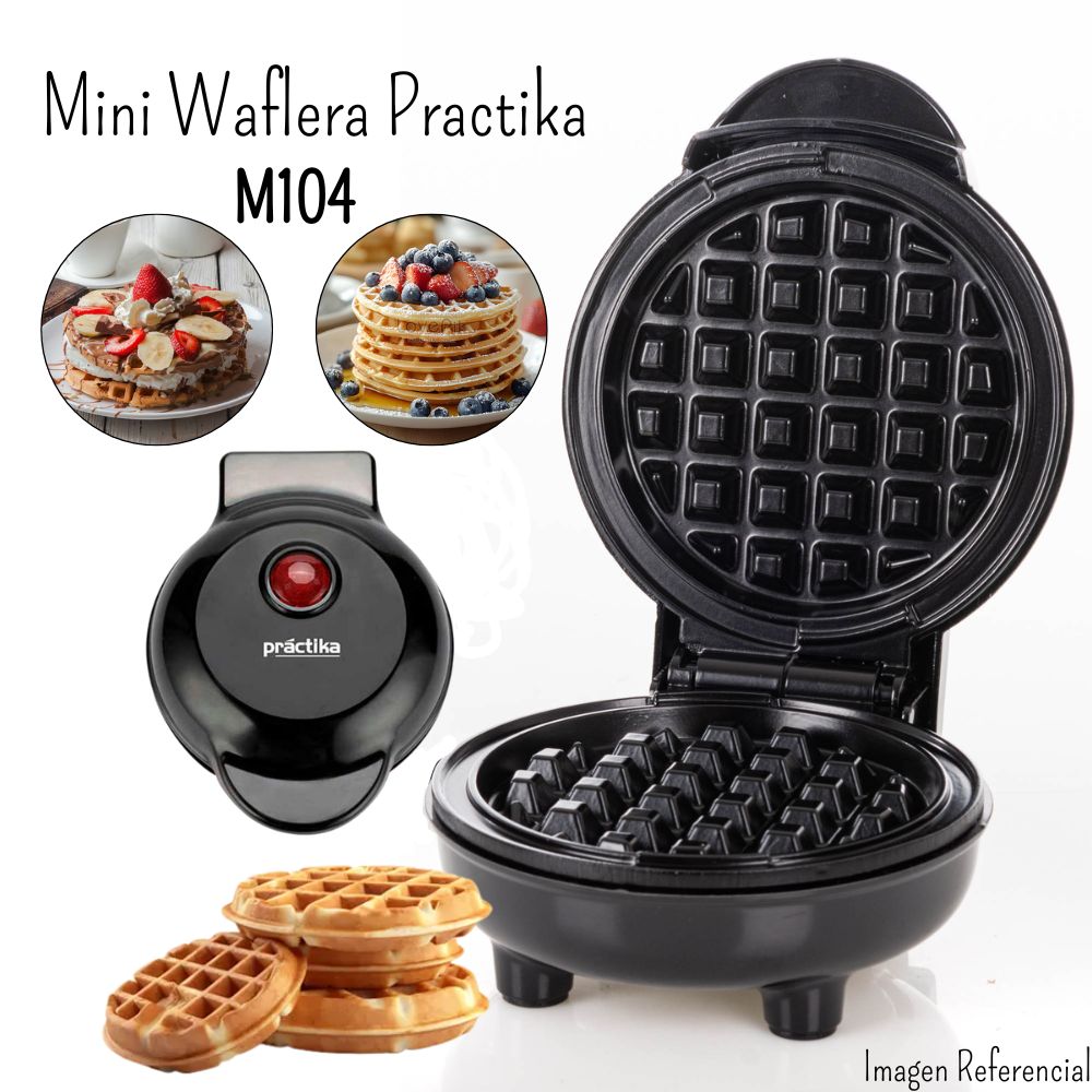 Mini Waflera Practika M104N - Negro
