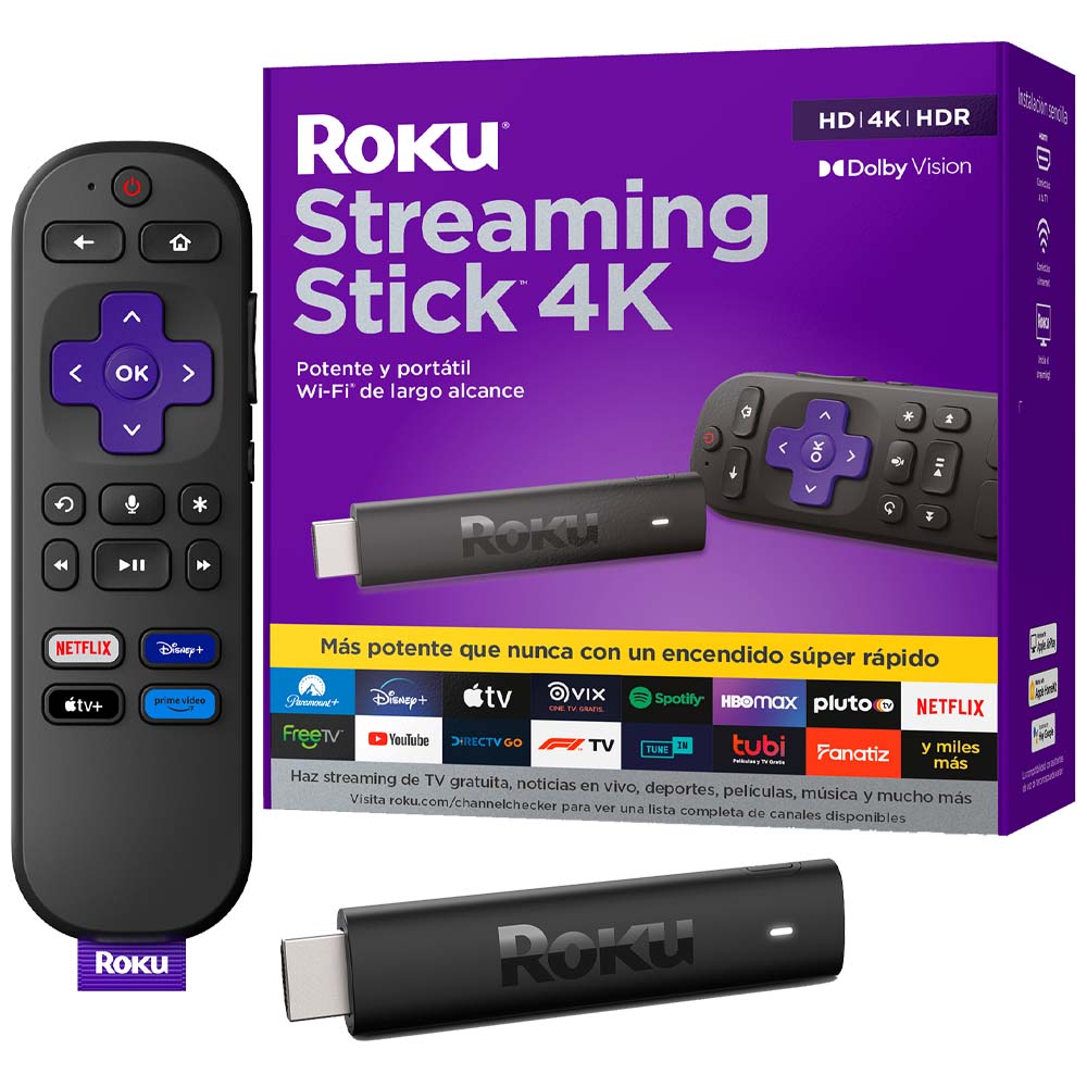 Convertidor a Smart TV ROKU Streaming Stick 4K