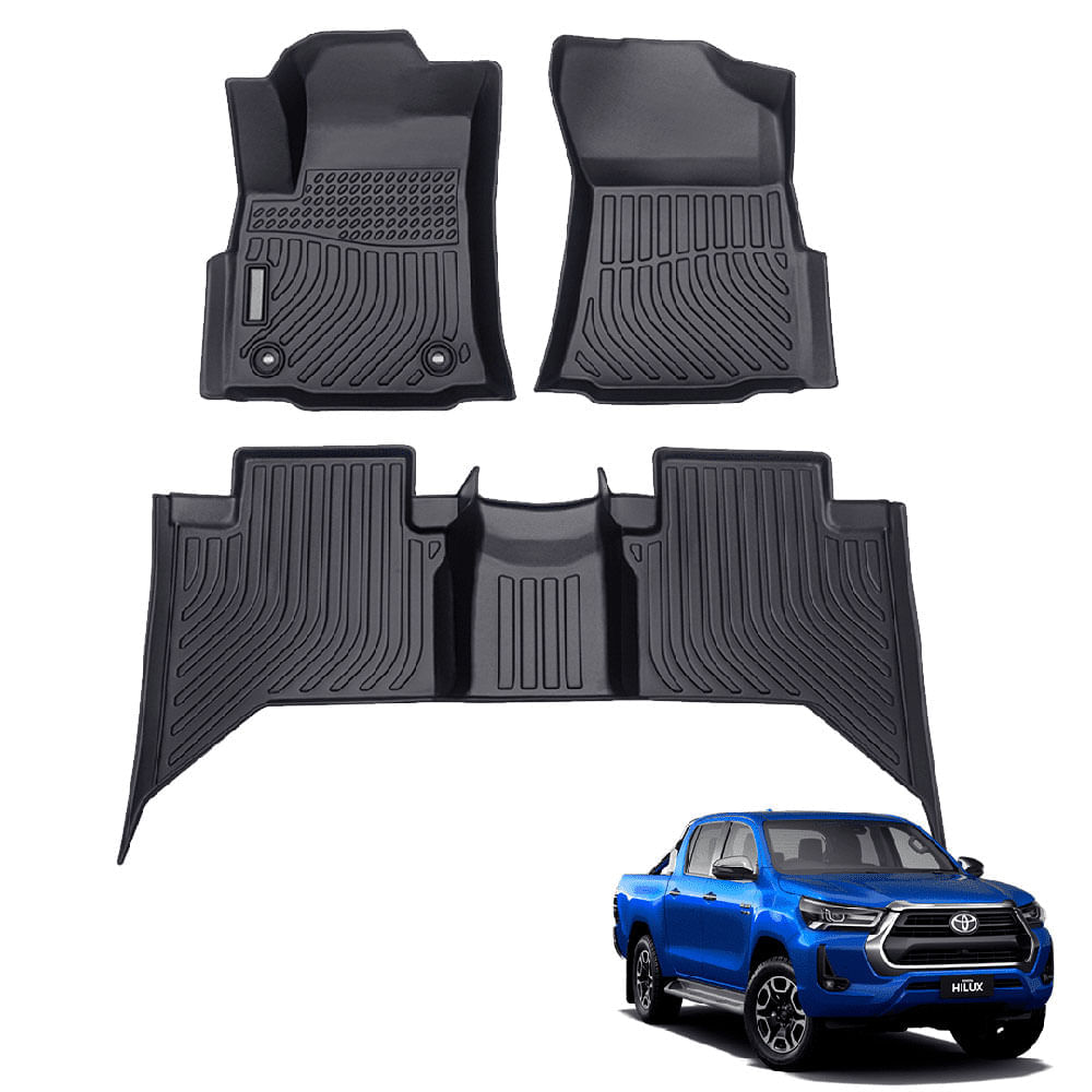 Piso de Auto 5D Para TOYOTA HILUX REVO 2015-2024 - Protección Total para el Interior del Vehículo