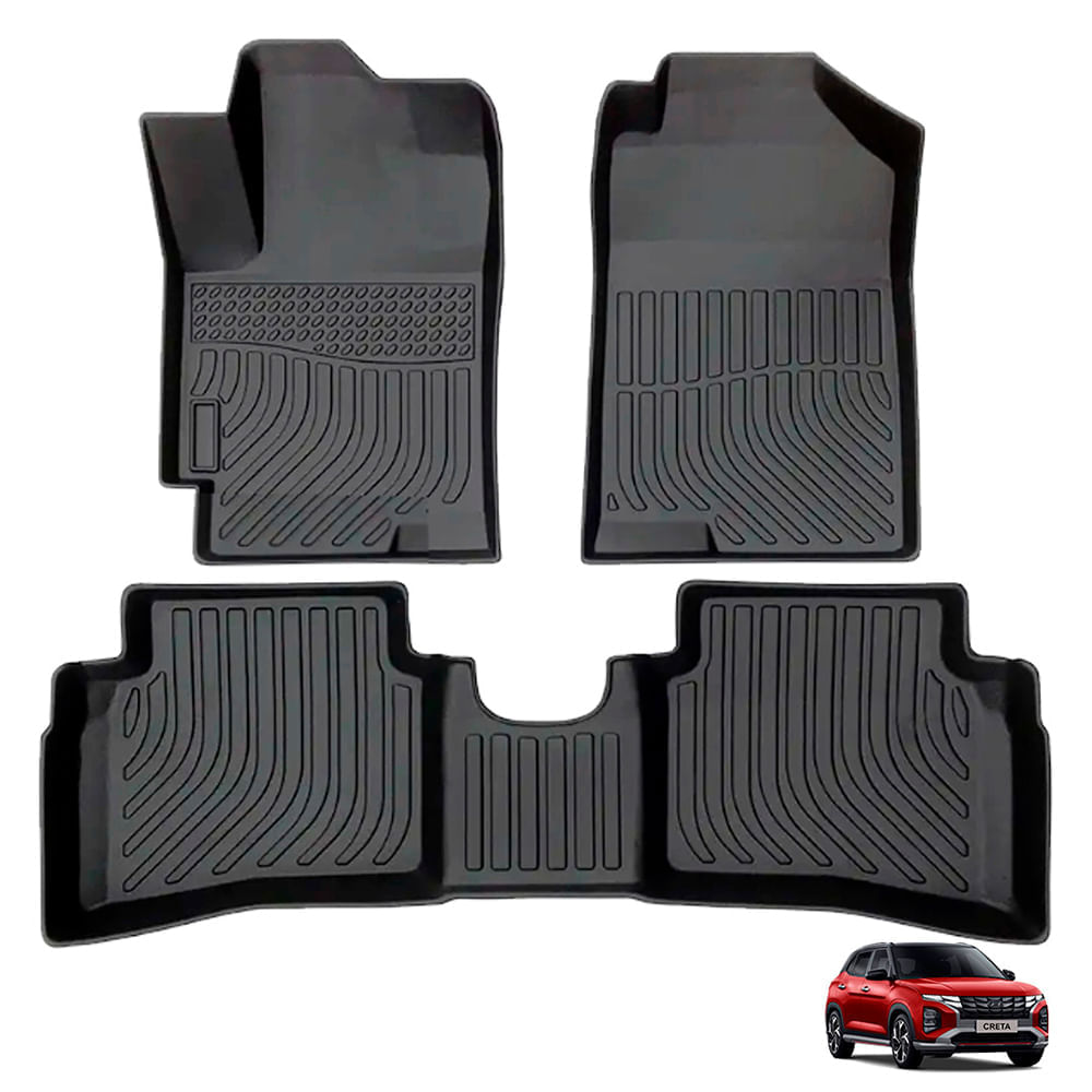 Piso de Auto 5D Para HYUNDAI CRETA 2020-2024 - Protección Total para el Interior del Vehículo
