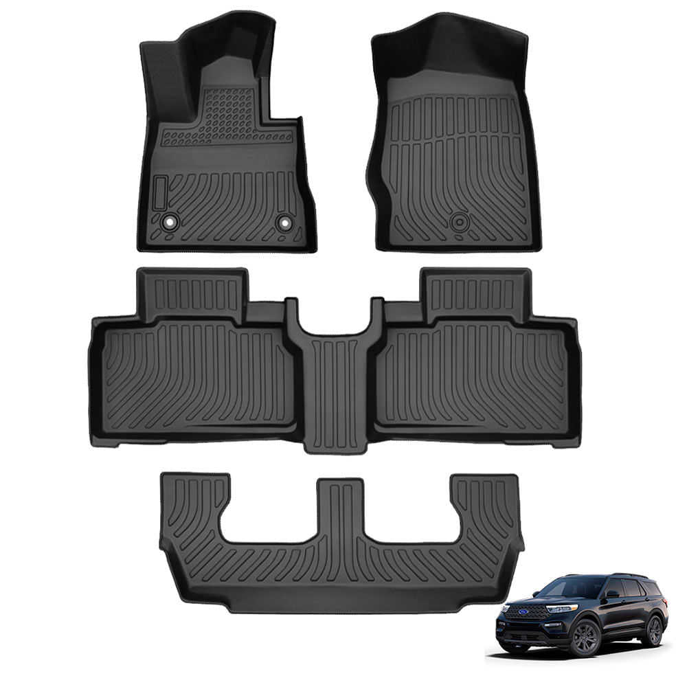 Piso de Auto 5D Para FORD EXPLORER 2020-2024 - Protección Total para el Interior del Vehículo