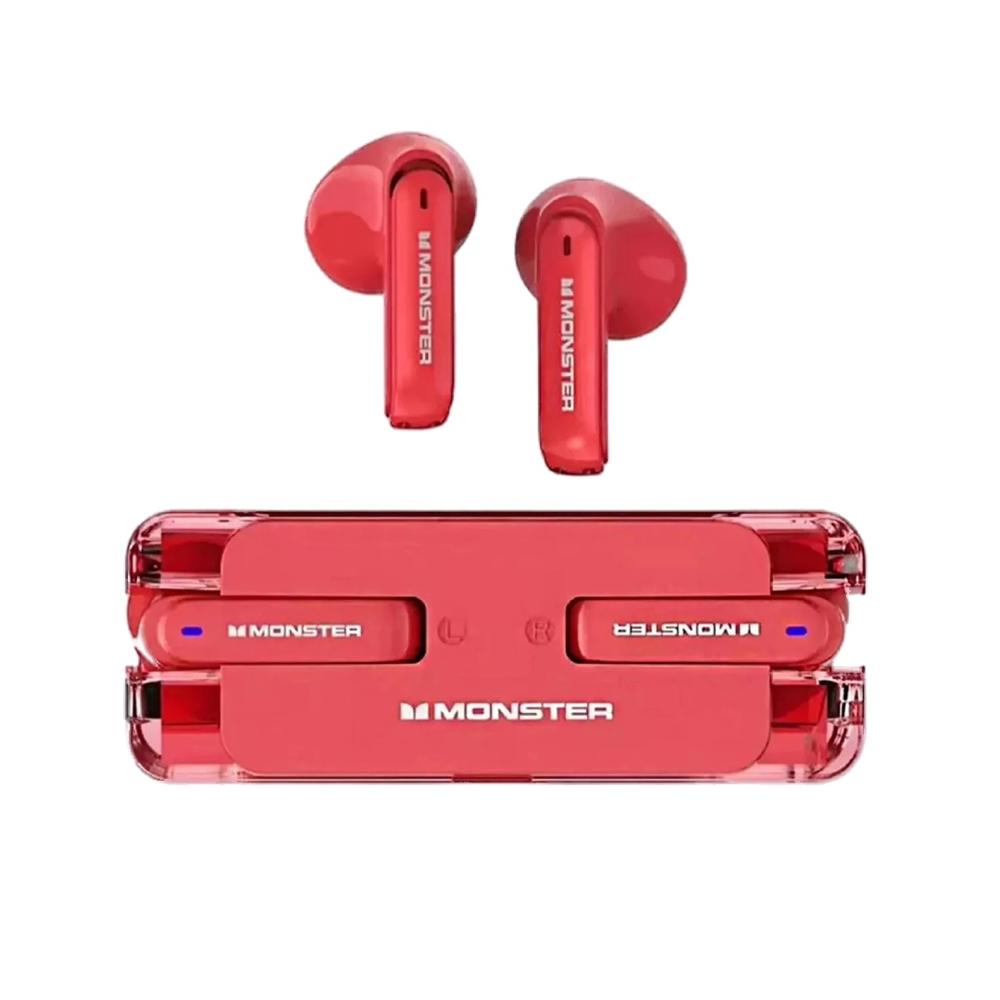 Audífonos Bluetooth Gaming Monster XKT08 Rojo