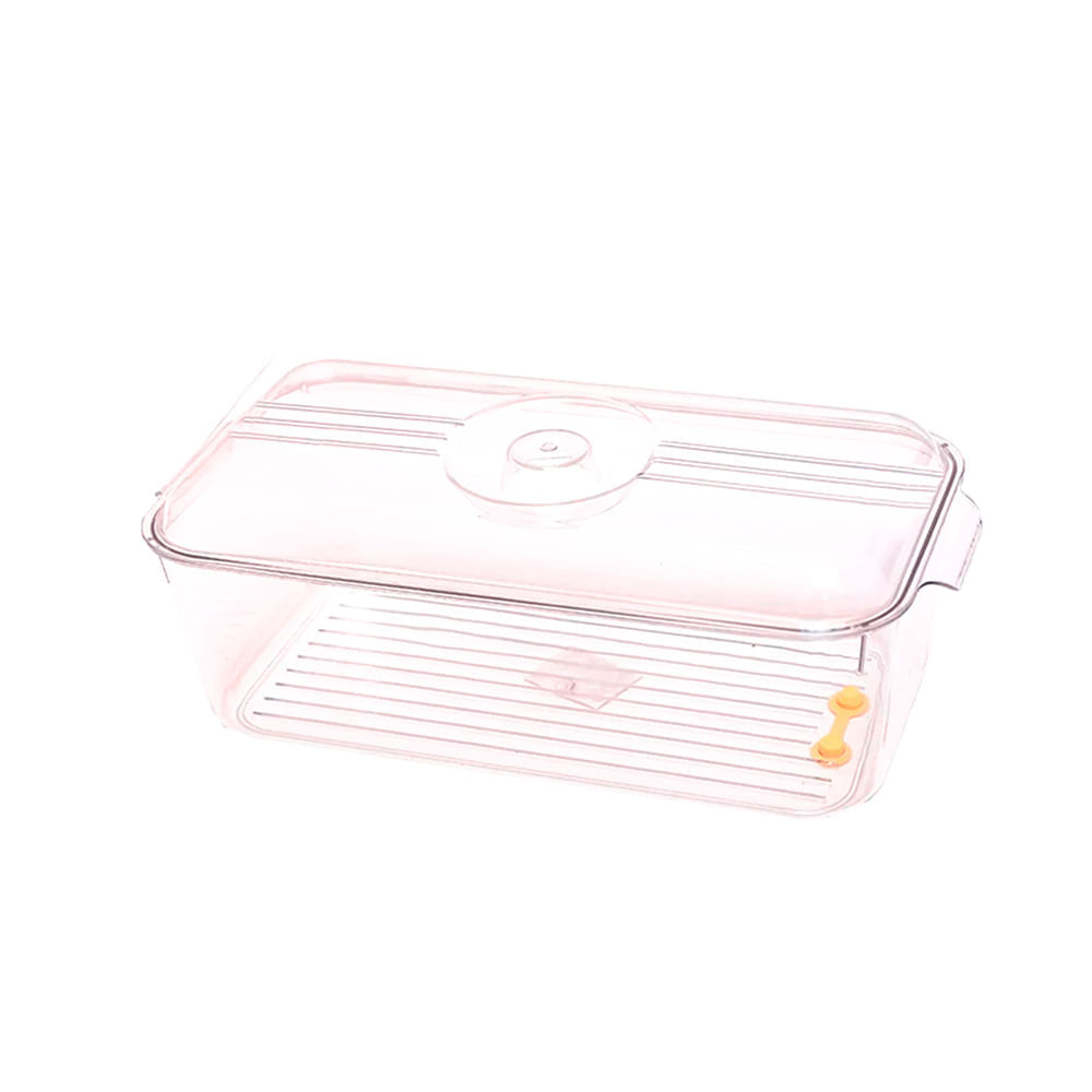 Caja de Almacenamiento para Refrigerador con Drenaje 15 cm Alta