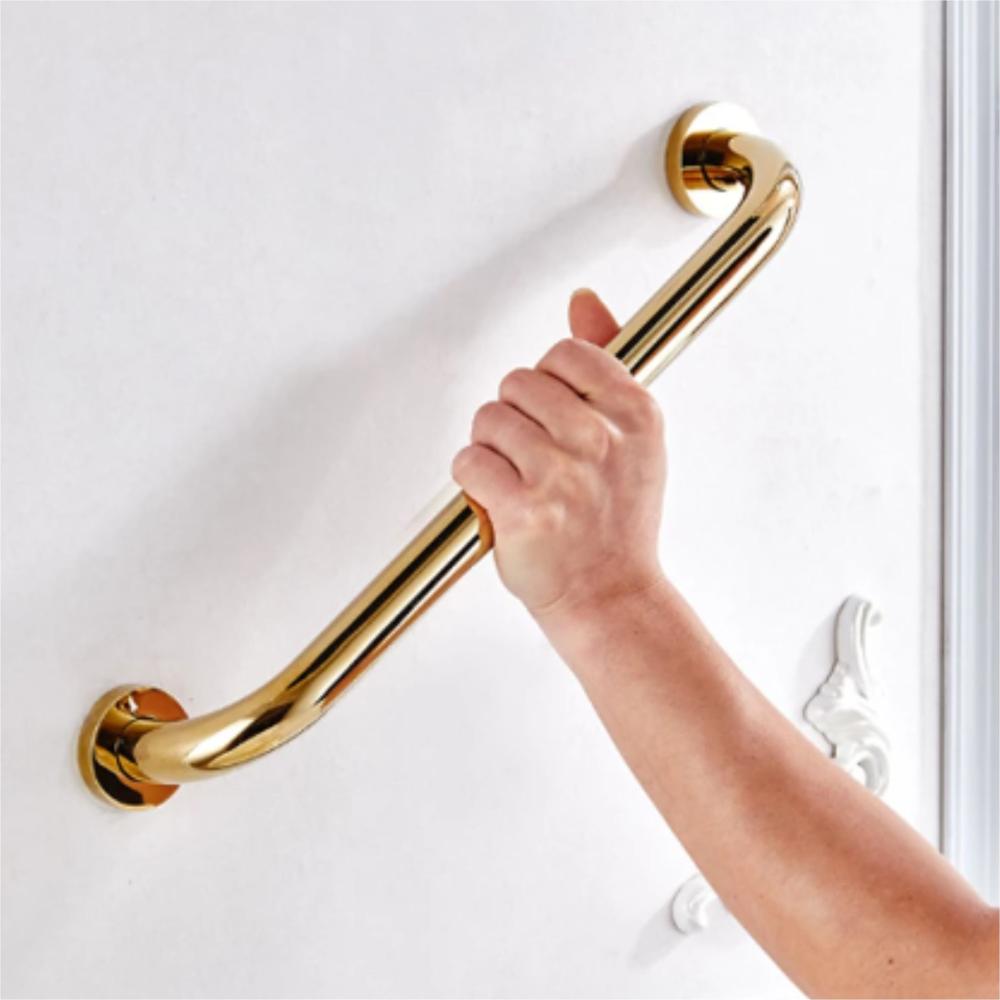 Barra o soporte de seguridad dorado de acero inoxidable