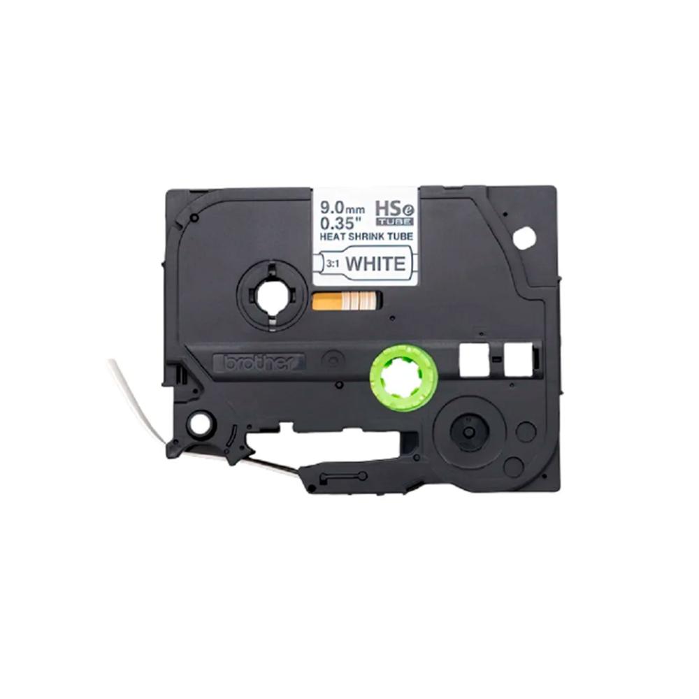CINTA BROTHER HSE-221E NEGRO SOBRE BLANCO 9MM X 1.5 METROS PT-E300 PT-E550W/ PT-P900W P/N: HSE-221E