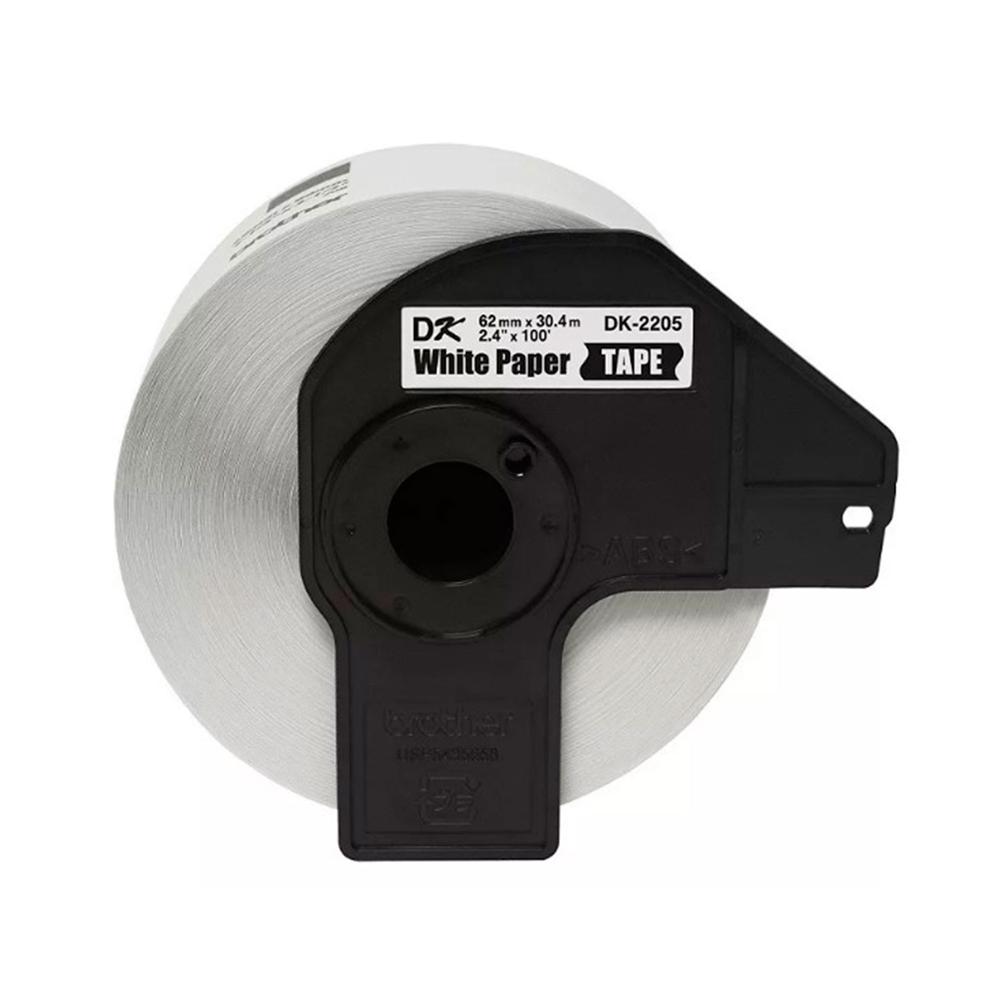 CINTA BROTHER DK-2205 QL-700/QL-710W/QL-800/ 62MM X 30.48M BLANCO P/N: DK2205
