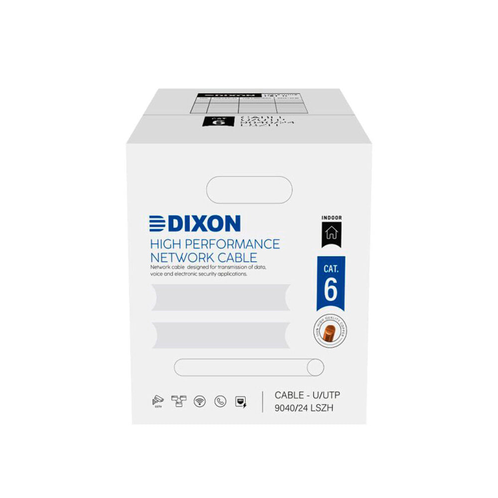 CABLE DE RED DIXON 9040/24-LSZH CAT6 4PX24AWG 305M, P/N: 9040/24-LSZH