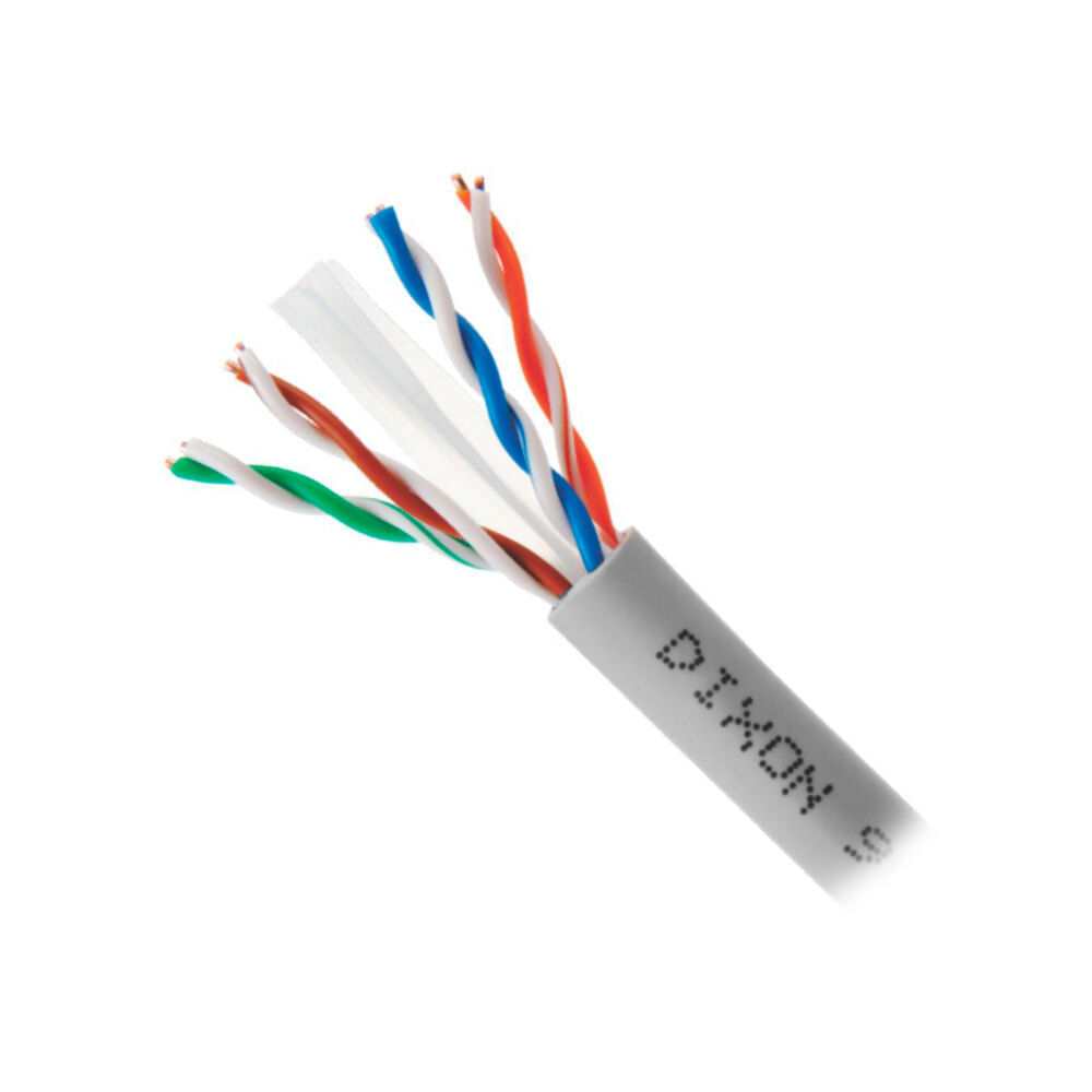 CABLE DE RED DIXON 9040LSZH X METRO CAT.6 4PX24AWG GRIS P/N: 9040LSZH