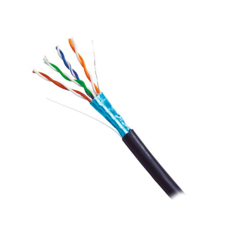 CABLE DE RED DIXON 8041STP CAT.5 4PX24AWG 305M, NEGRO P/N: 8041