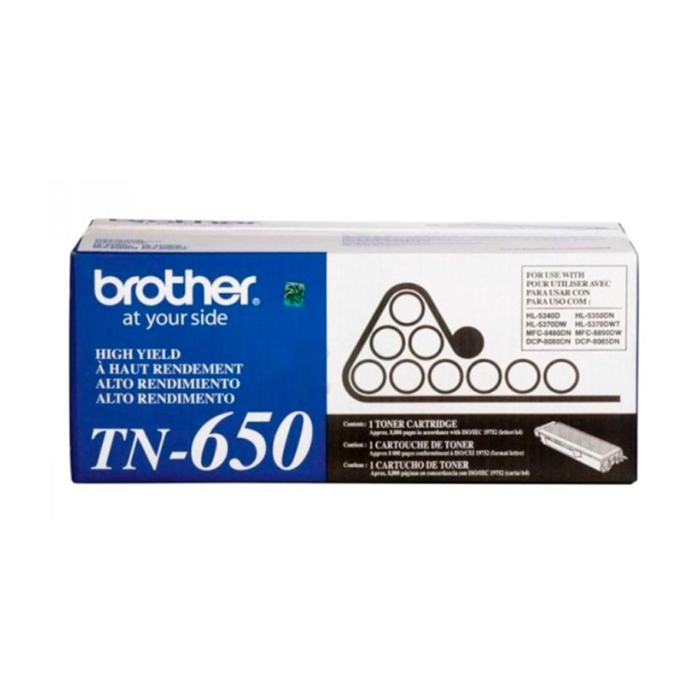TONER BROTHER TN-650 5340DN/5370DW/DCP8085DN/ 8K PAGINAS COLOR NEGRO P/N: TN650