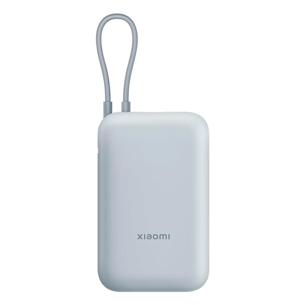 Power Bank Xiaomi 10000mAh con Cable Integrado 22.5W Azul Claro