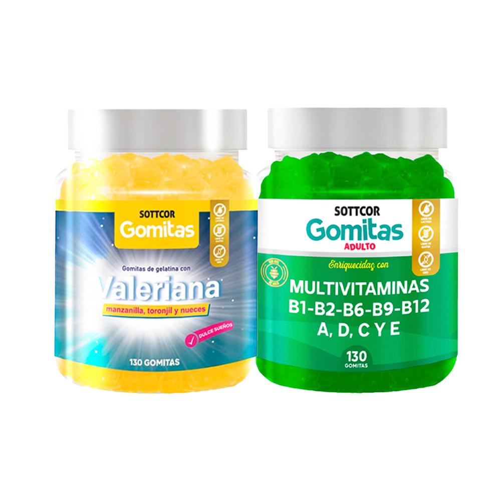 Gomitas Adulto Valeriana + Gomitas Multivitaminas Adulto