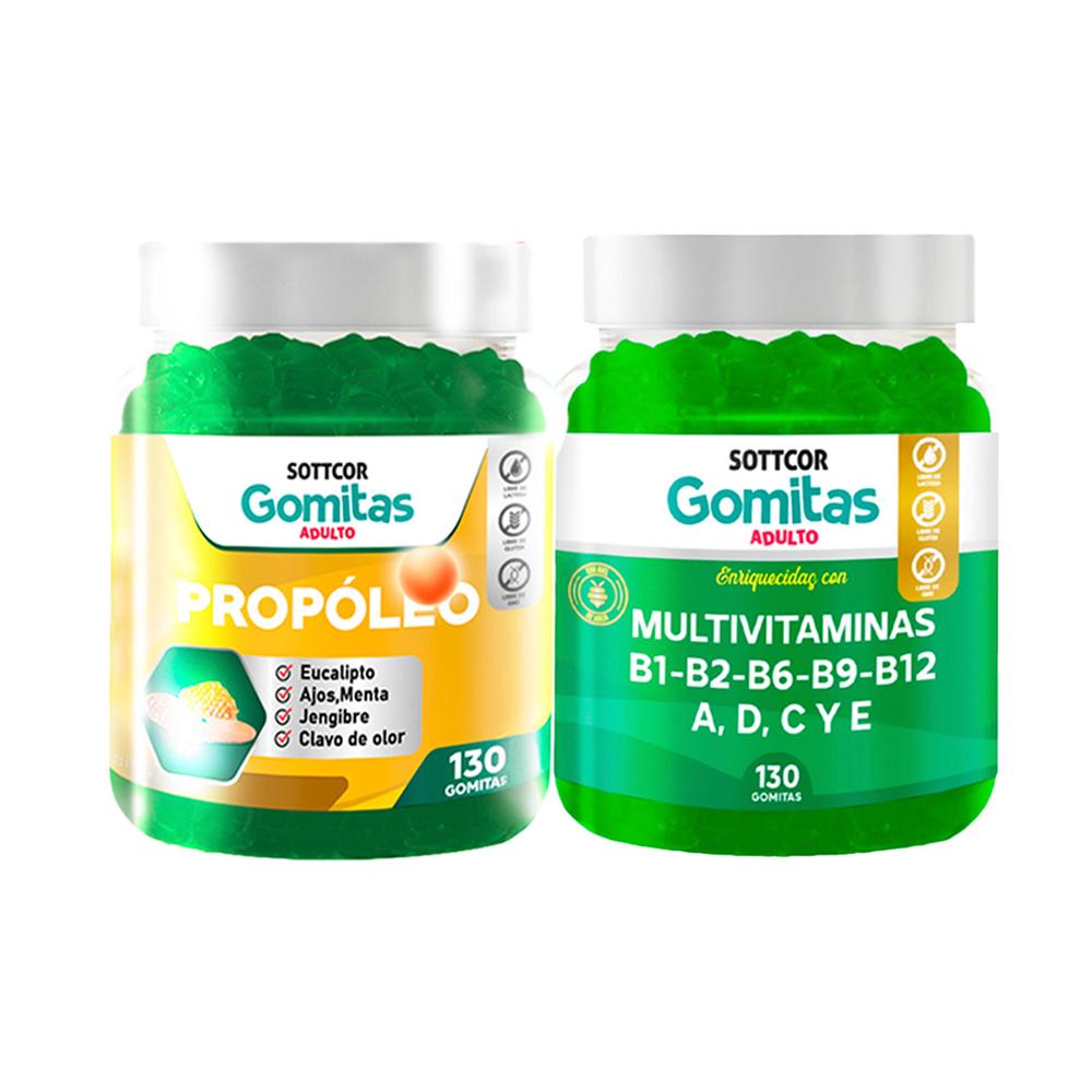 Gomitas Adulto Propolio + Gomitas Multivitaminas Adulto