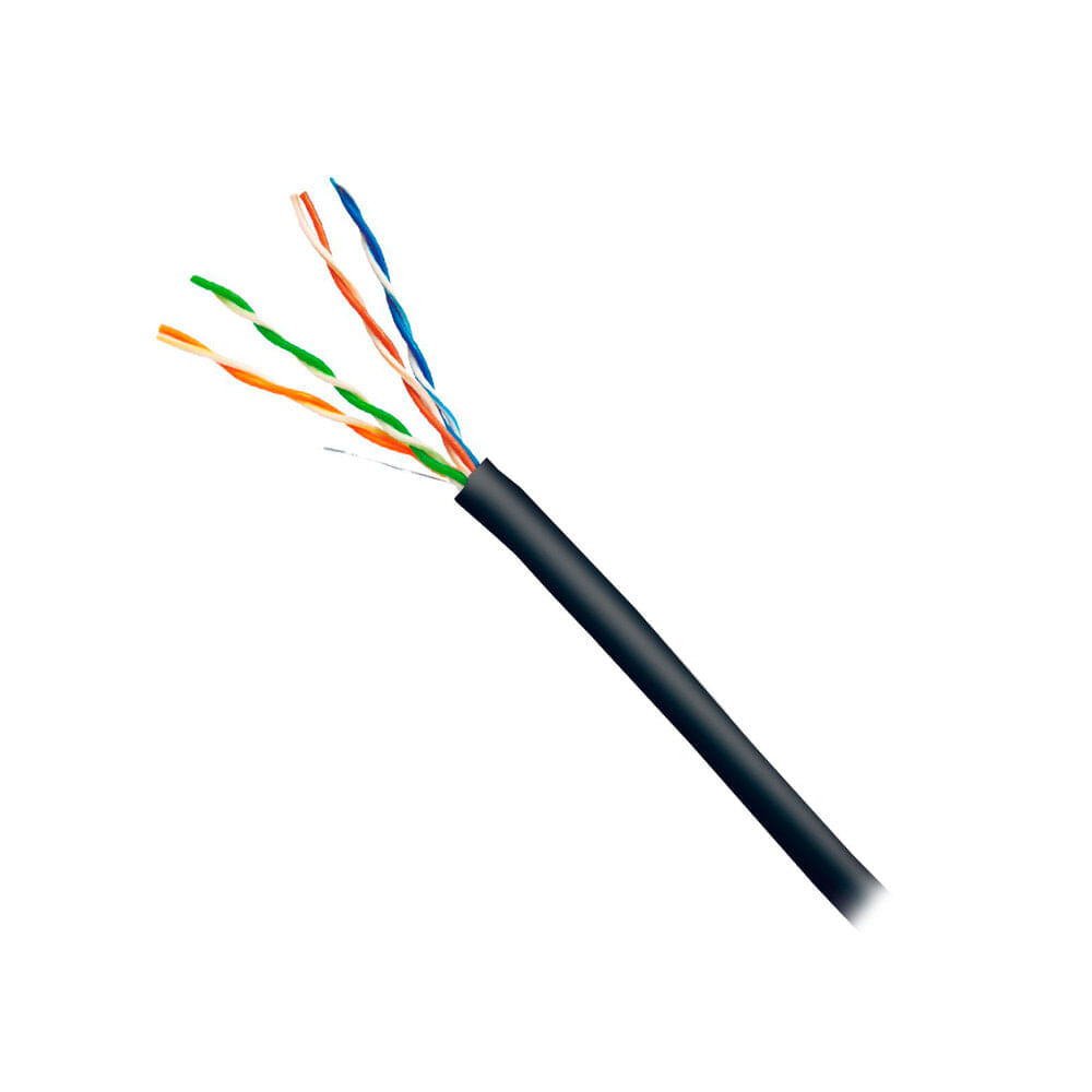 CABLE DE RED DIXON U/UTP, CAT.5E 4PX24 CAJA 305M,  NEGRO P/N: 3056