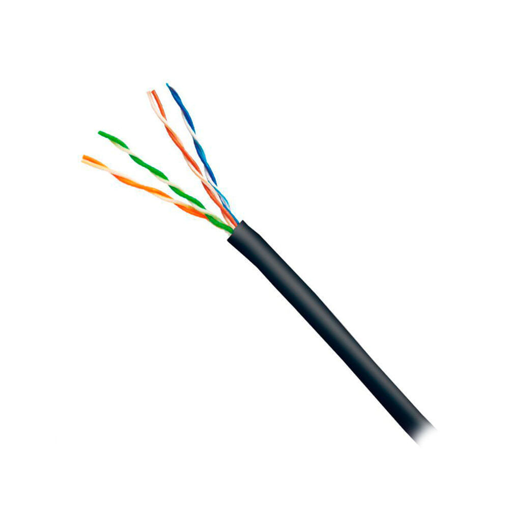 CABLE DE RED DIXON 7061 CAT5.E 4PX24AWG 305M, NEGRO P/N: 7061