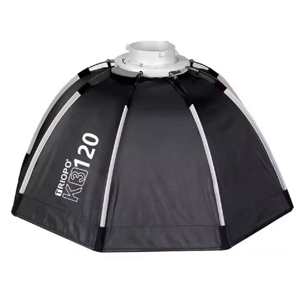 Softbox Octagonal K3-120 Armado rápido montura Bowens Triopo