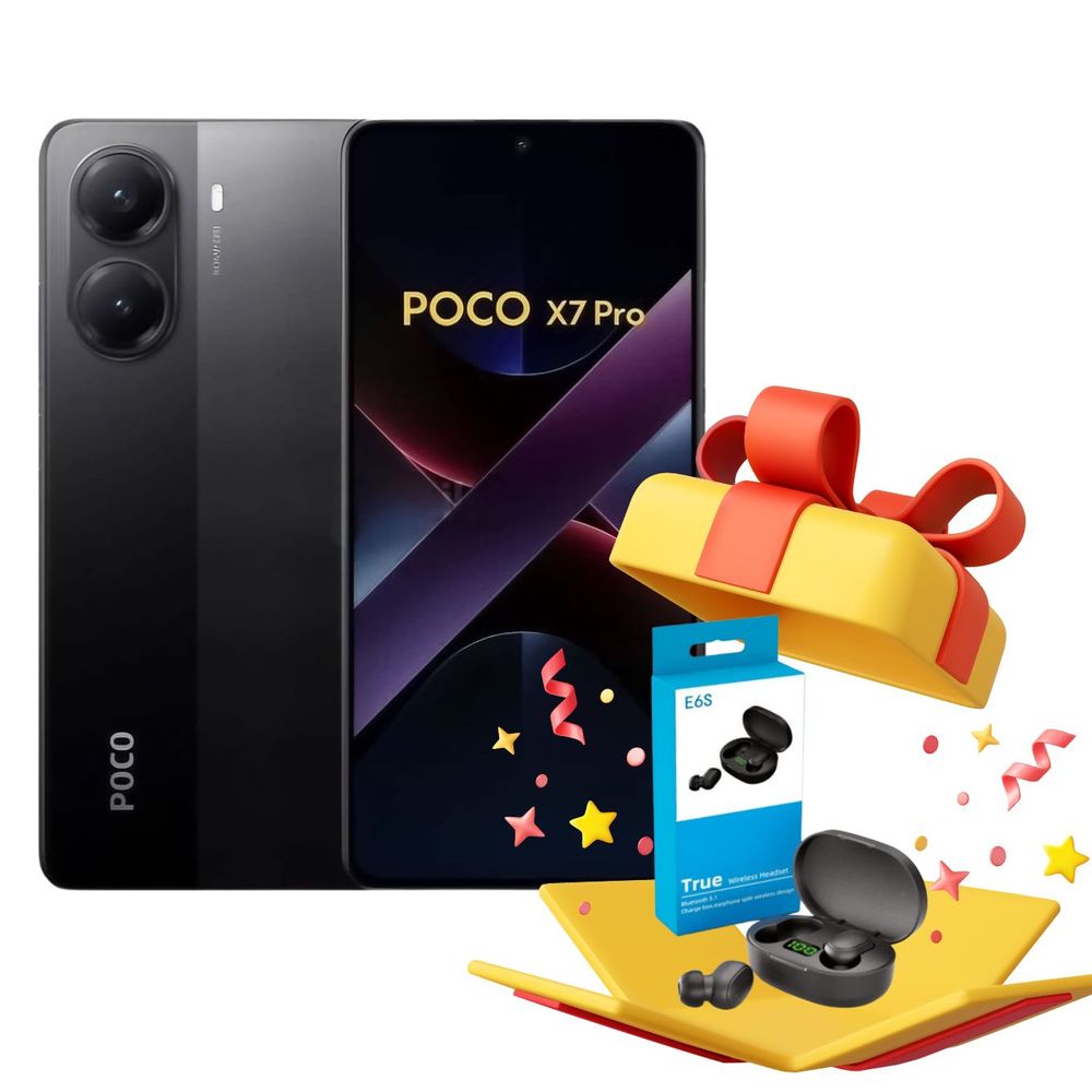POCO X7 Pro 5G 512GB 12GB Negro + Audífonos de Regalo