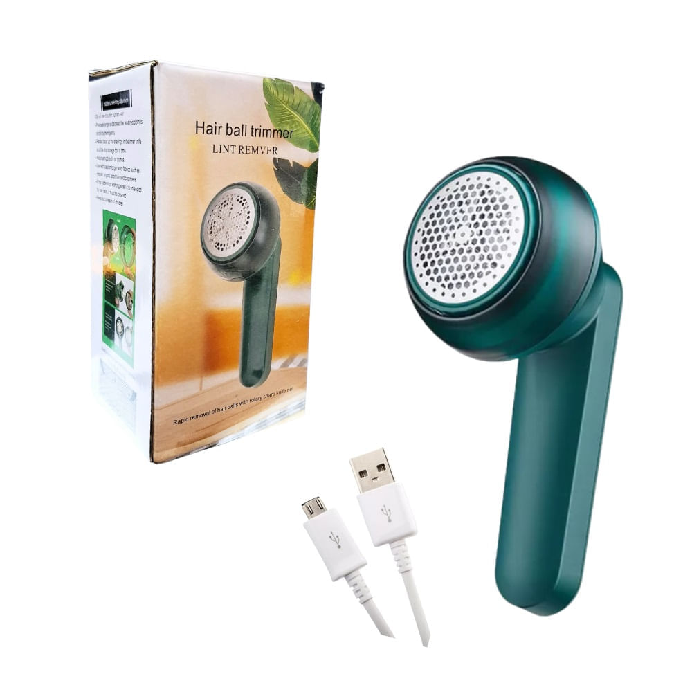 Quita Pelusa Portatil Recargable Verde