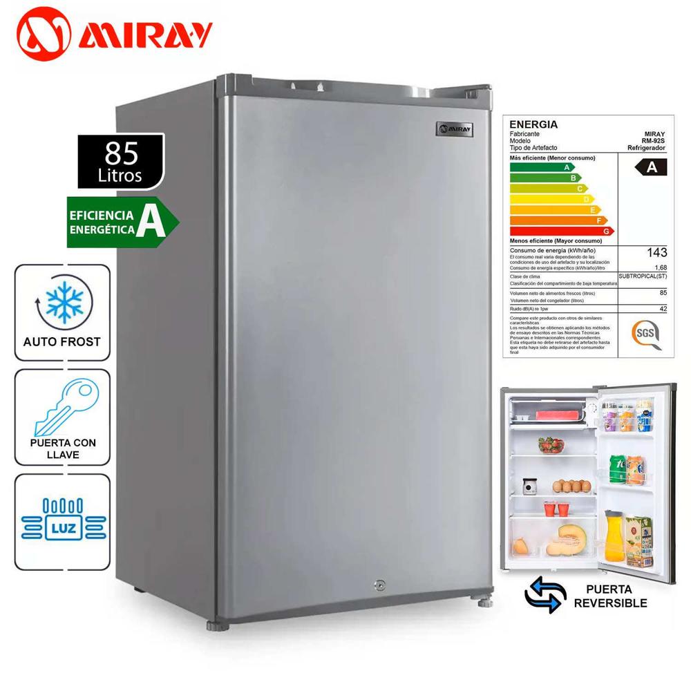 Frigobar-Refrigeradora RM-92S 85L Silver