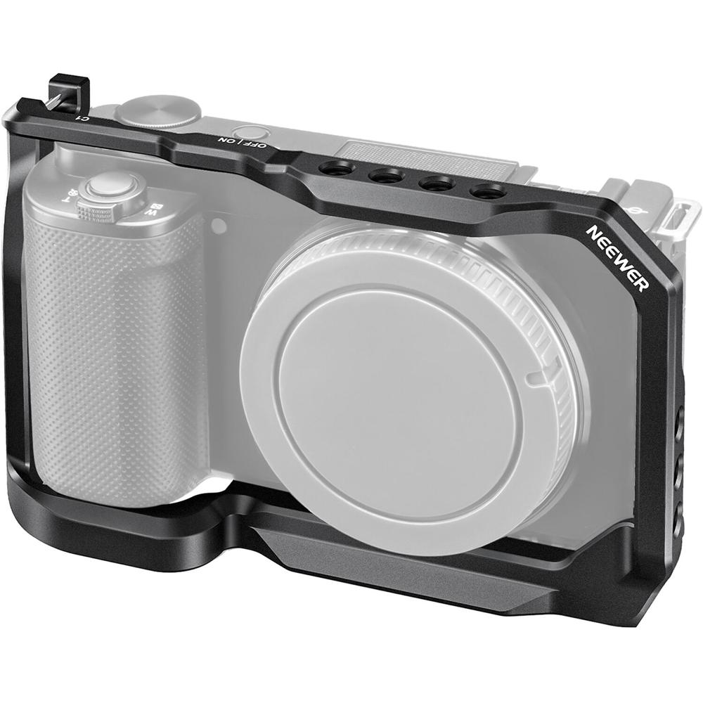 Neewer CA003 Jaula para Cámara para Sony ZV-E10 con Roscas 1/4""-20, Montajes de Zapata y Base Arca-T