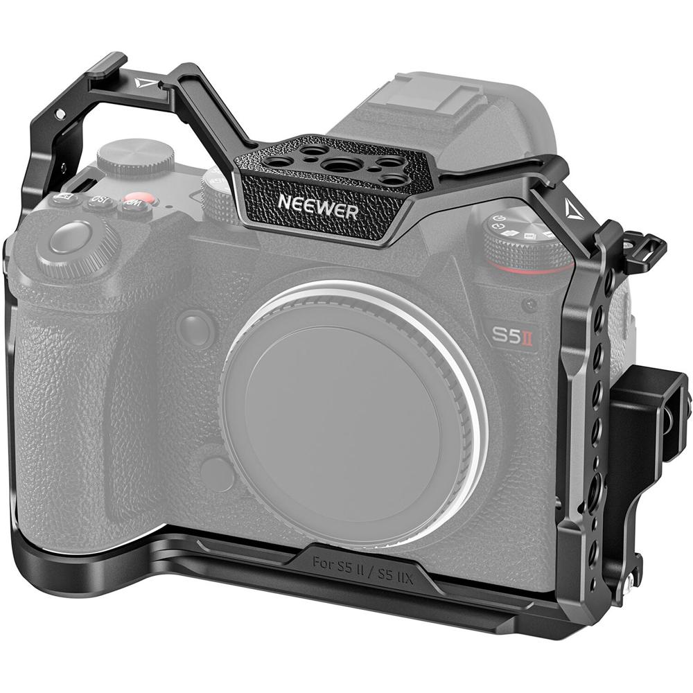 Neewer CA020 Jaula para Cámara con Abrazadera de Cable para Panasonic Lumix S5 II & S5 IIX - Base Ar