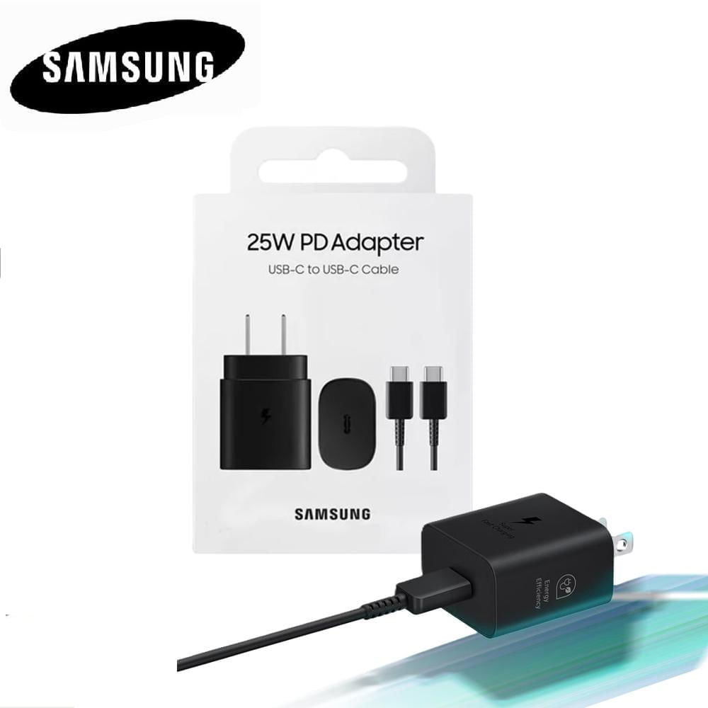 Cargador 25W Samsung USB C de Carga Rápida Original Negro