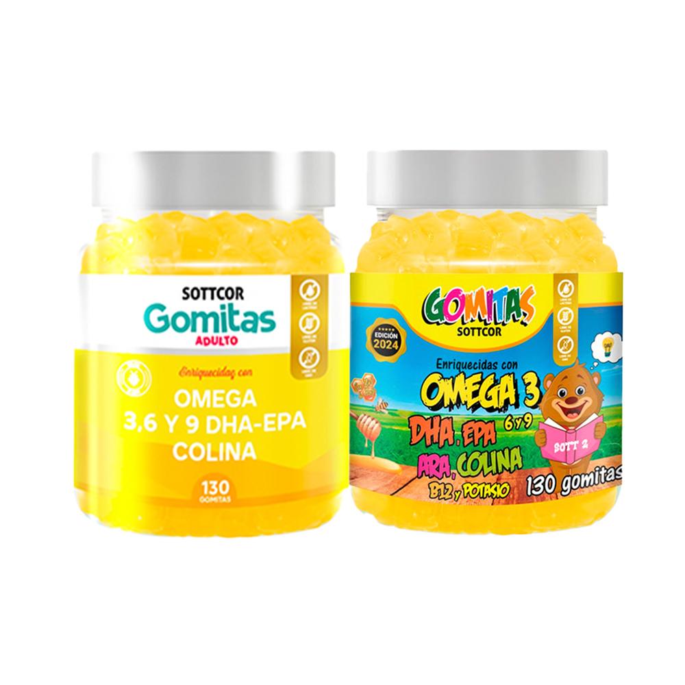 Gomitas Omega 3 + Gomitas Omega Para Niños