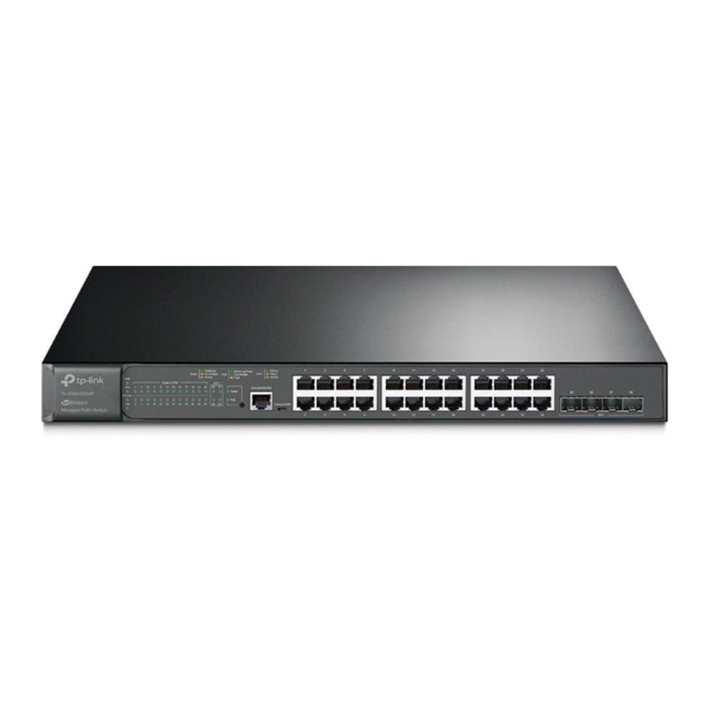 SWITCH ADMINISTRABLE TP-LINK V3 24 PUERTOS POE 1000MBPS 4P 10GBPS SFP+1 MICRO-USB P/N: TL-SG3428XMP