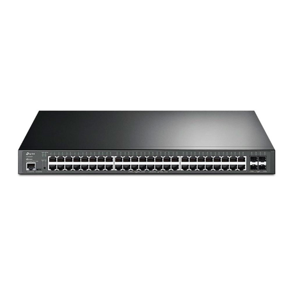 SWITCH ADMINISTRABLE TP LINK 48 PUERTOS 1000 MBPS POE + 4 PUERTOS 10G 1 PUERTO USB P/N: TL-SG3452XP