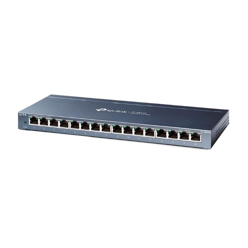 SWITCH TP-LINK TL-SG116 V1.2 16 PUERTOS GIGABIT 10/100/1000MBPS NO GESTIONABLE - P/N: TL-SG116