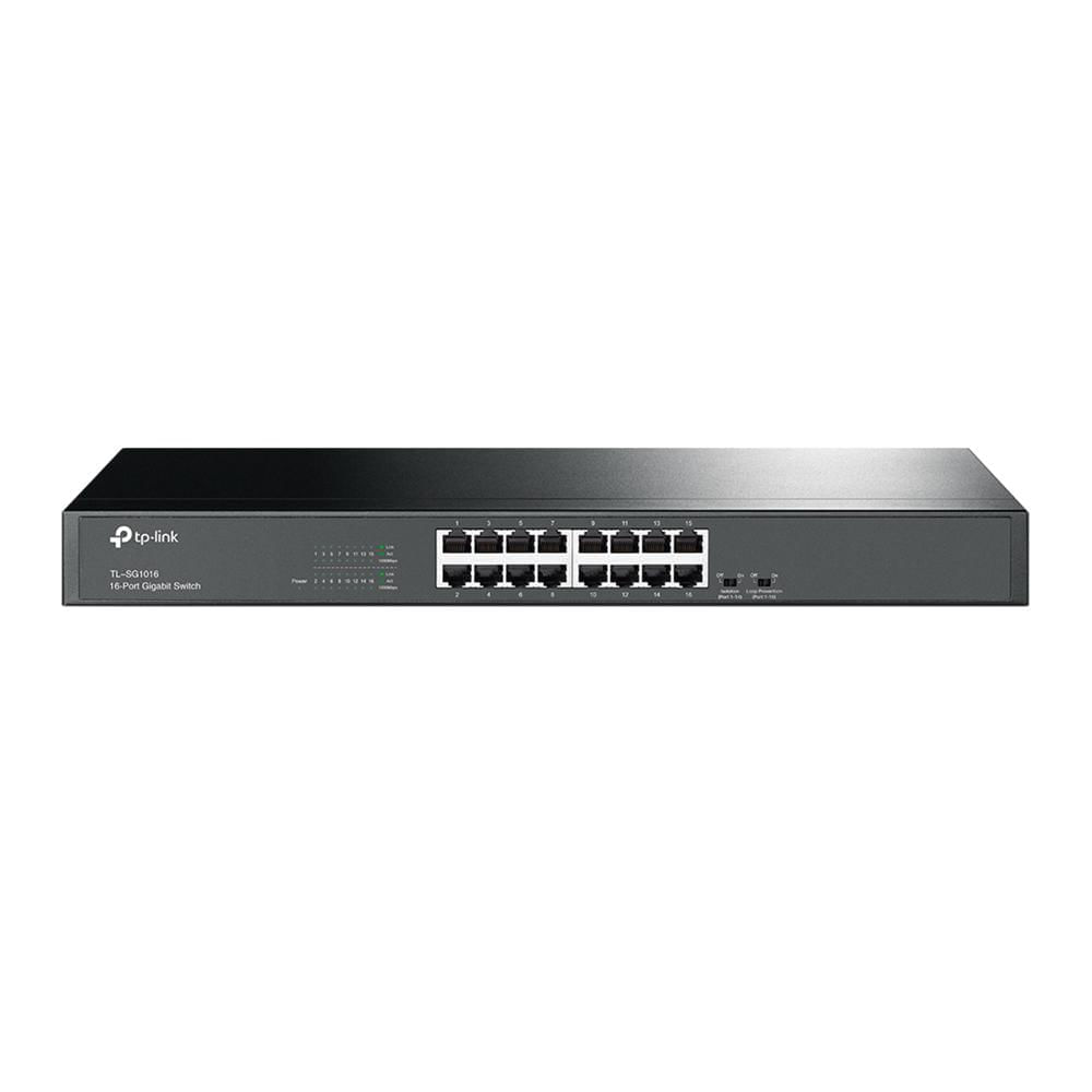 SWITCH TP-LINK TL-SG1016 GIGABIT RACKIMOUNT 16 PUERTOS RJ45 10/100/1000 - P/N: TL-SG1016