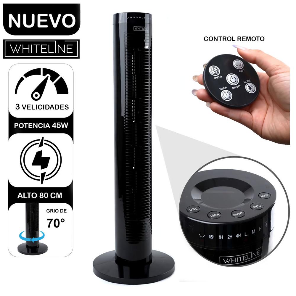Ventilador de Torre Silencioso YF-T03214 3V 45W Control Remoto