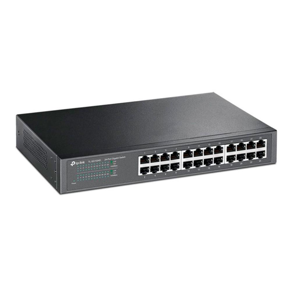 SWITCH TP-LINK TL-SG1024DE 24 PUERTOS GIGABIT 10/100/1000 EASY SMART NEGRO P/N: TLSG1024DE