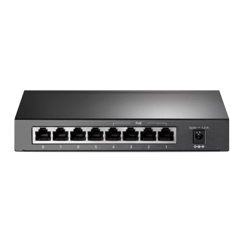 SWITCH TP-LINK TL-SF1008P V7, 8 PUERTOS (4 POE+) 10/100MBPS, 66W POE - P/N: TL-SF1008P