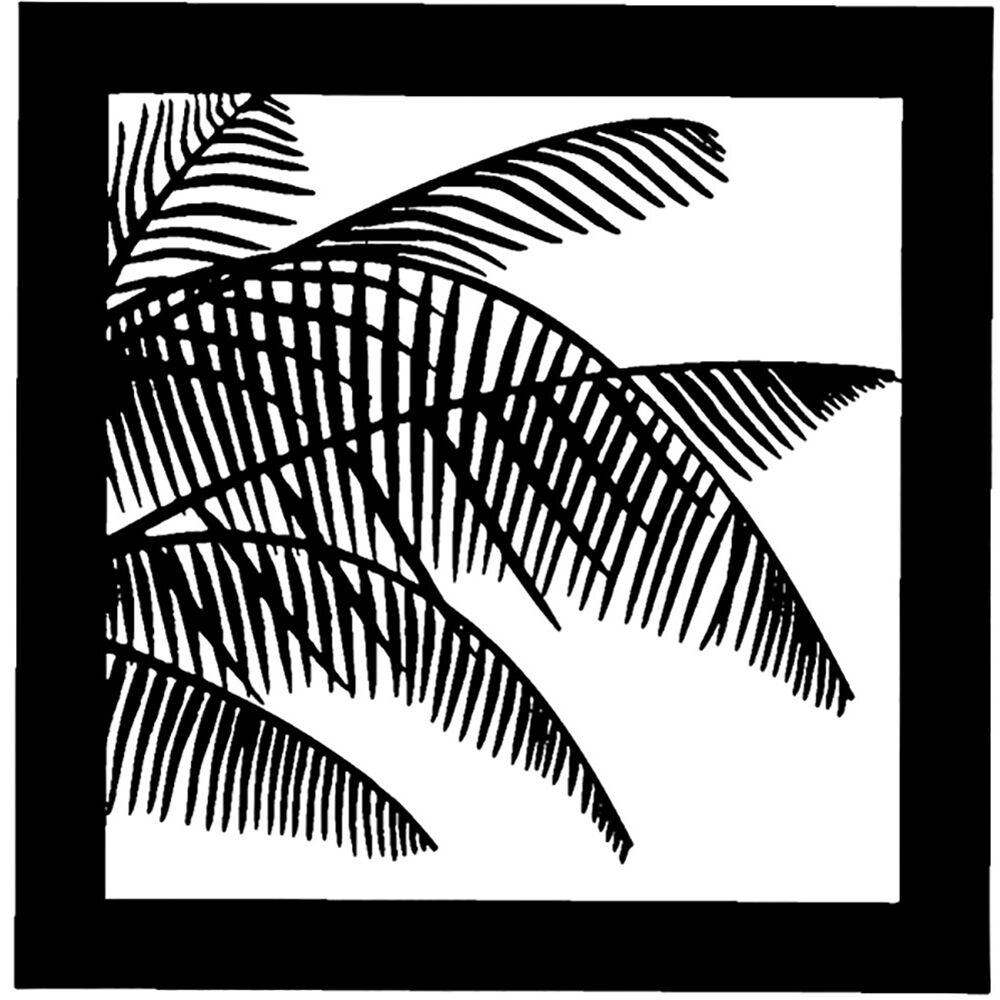 Patrón de Ventana Chimera para Micro Marco de 24x24"" - Hojas de Palma