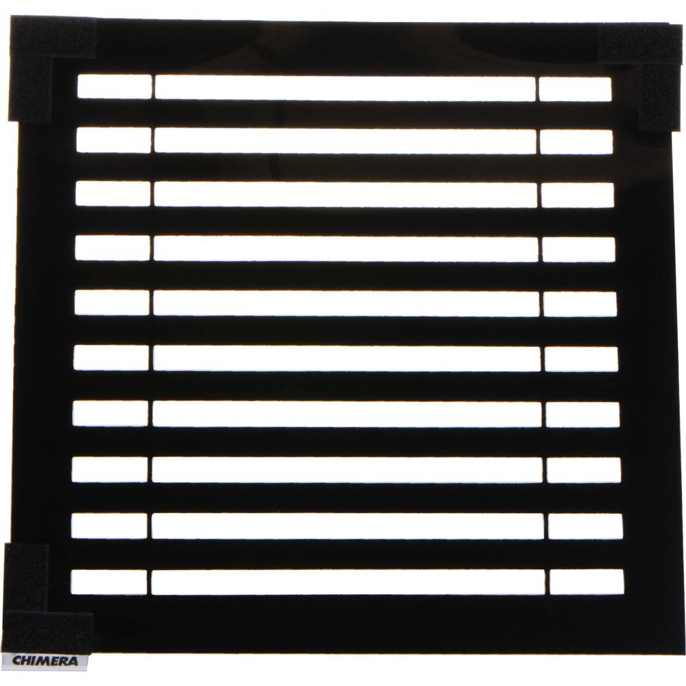 Patrón de Ventana Chimera para Marco Micro de 24x24"" - Persianas Horizontales