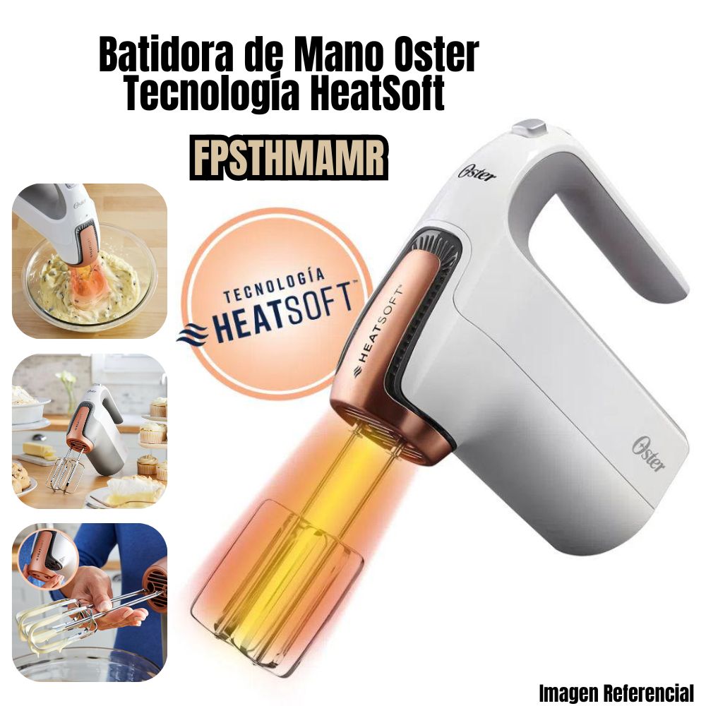 Batidora de Mano Oster Tecnología HeatSoft FPSTHMAMR