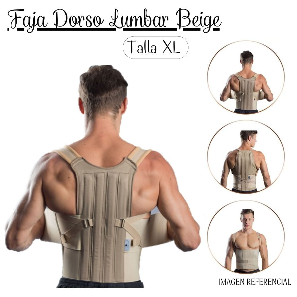 Faja Dorso Lumbar Talla XL - Beige