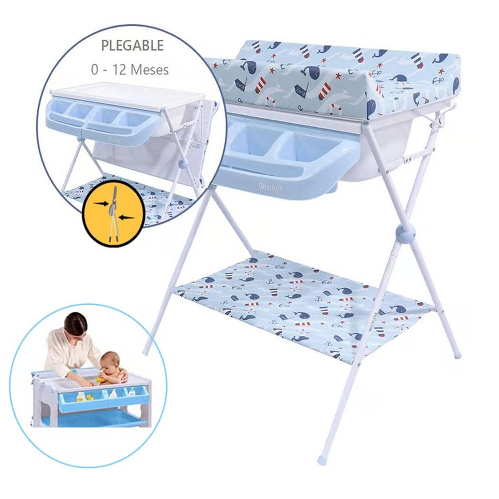 Bañera Cambiador Maxi Ebaby EB830 Azul
