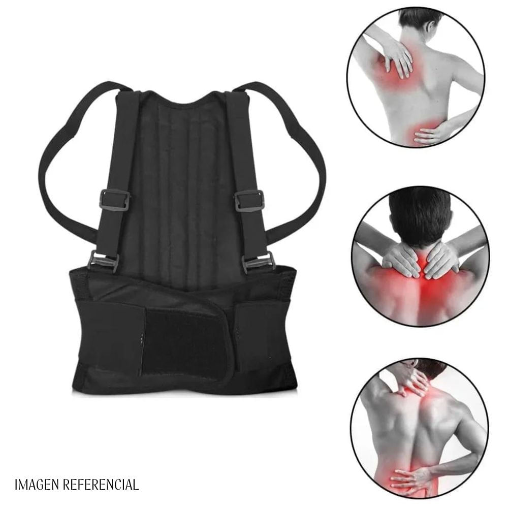 Faja Dorso Lumbar Talla L Negro Oechsle